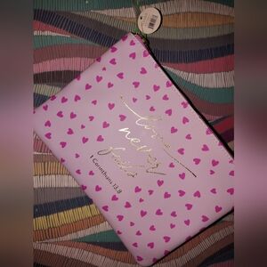 Pink Heart Patterned Women's Bag By Eccolo "Love Never Fails"